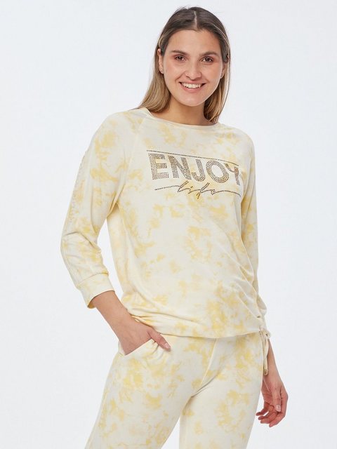 MONACO blue WEEKEND Rundhalsshirt Sweatshirt figurumspielend in Batik-Look günstig online kaufen