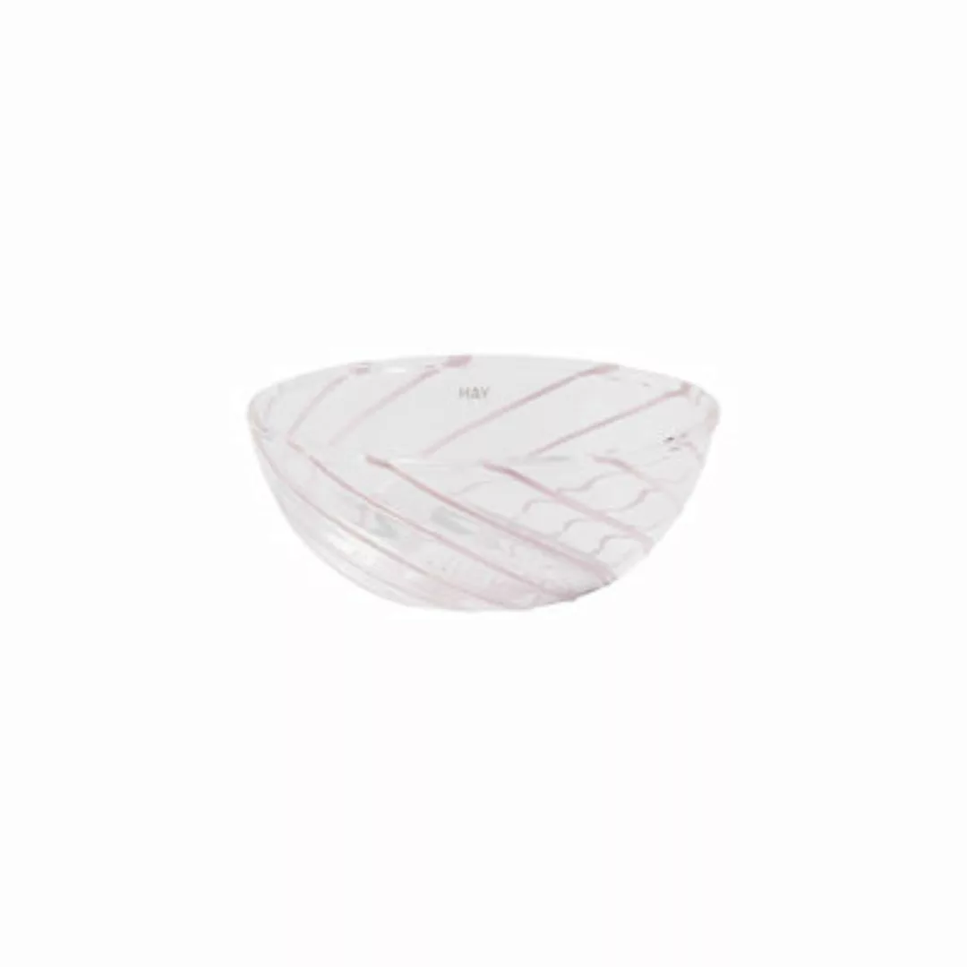 Schale Spin glas rosa transparent / 2er-Set - Glas - Hay - Transparent günstig online kaufen