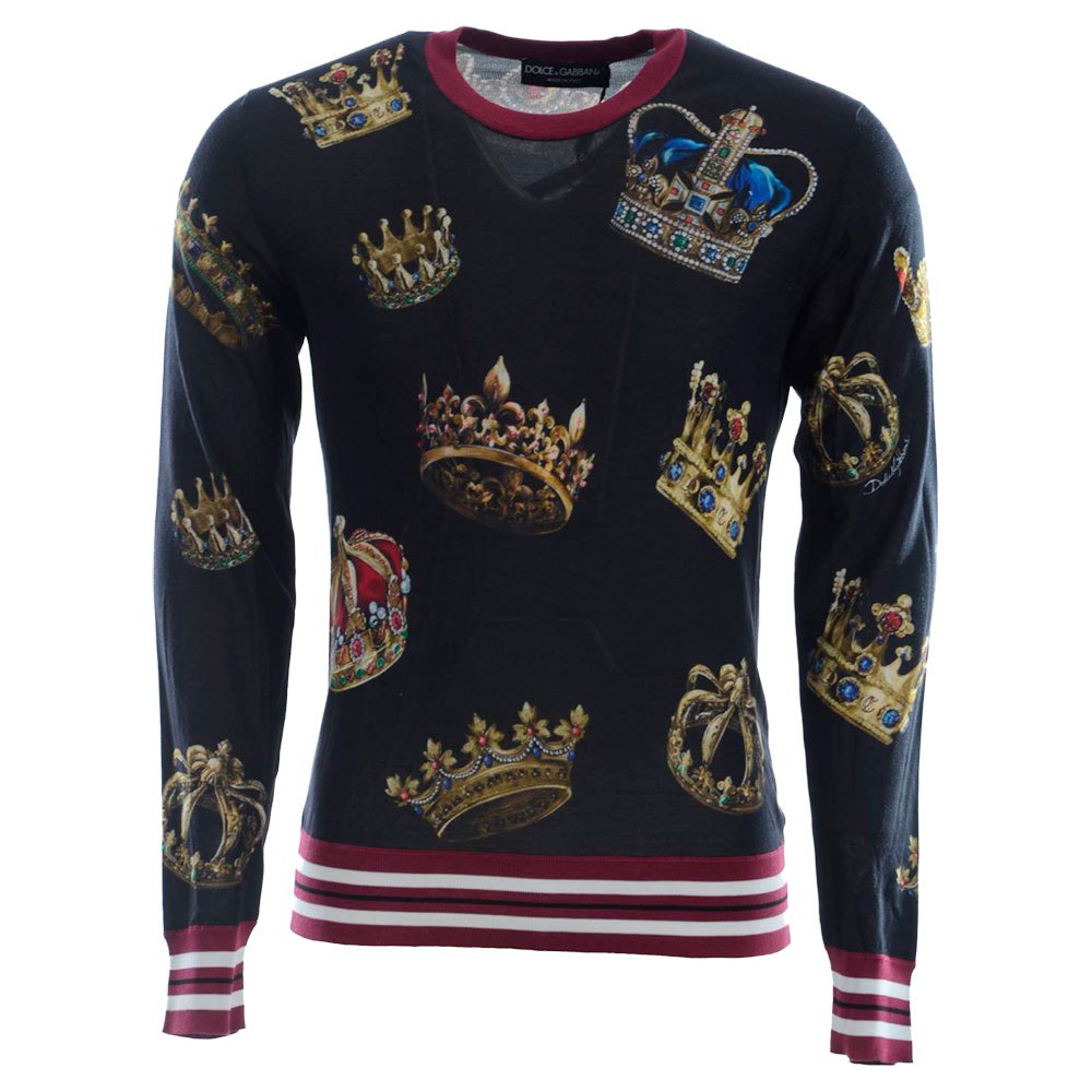 Dolce & Gabbana 737753 Rundhalsausschnitt Sweater 54 Black günstig online kaufen