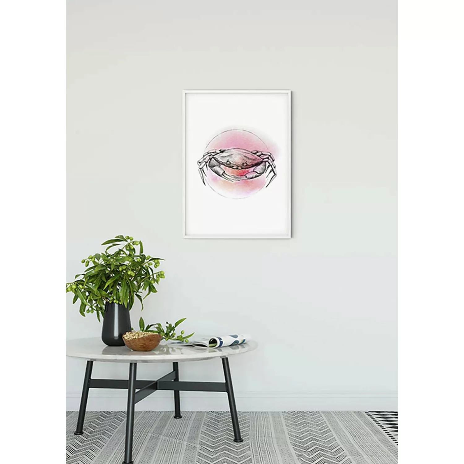 Komar Wandbild Crab Watercolor 50 x 70 cm günstig online kaufen