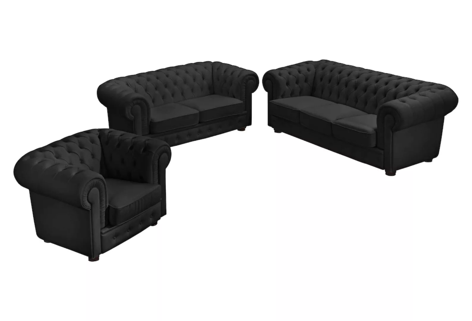 Max Winzer® Chesterfield-Sofa »Windsor klassisch, modern und Retro Sofa, ho günstig online kaufen