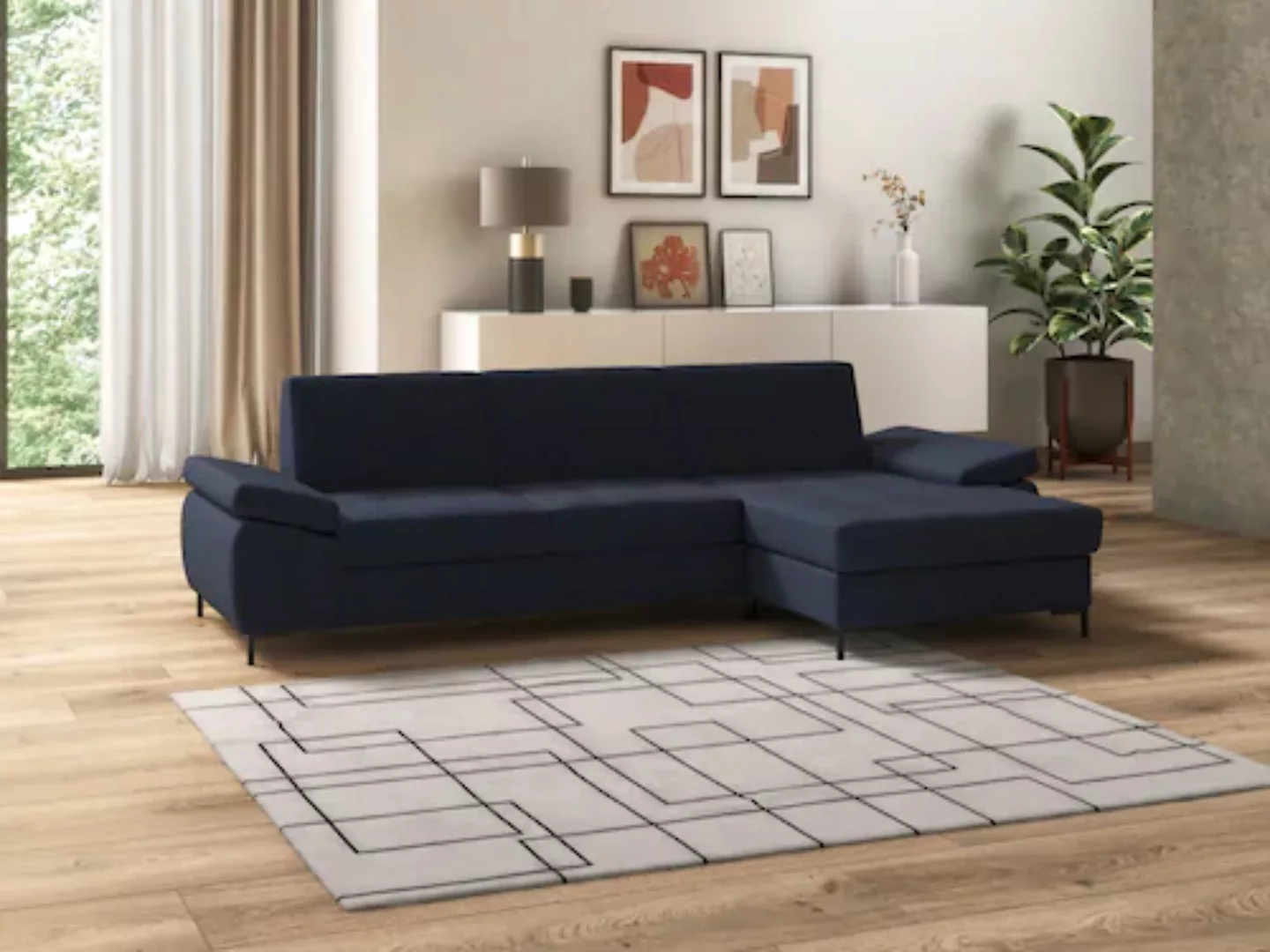 DOMO collection Ecksofa »Capelo L-Form«, mit Armteilverstellung, wahlweise günstig online kaufen