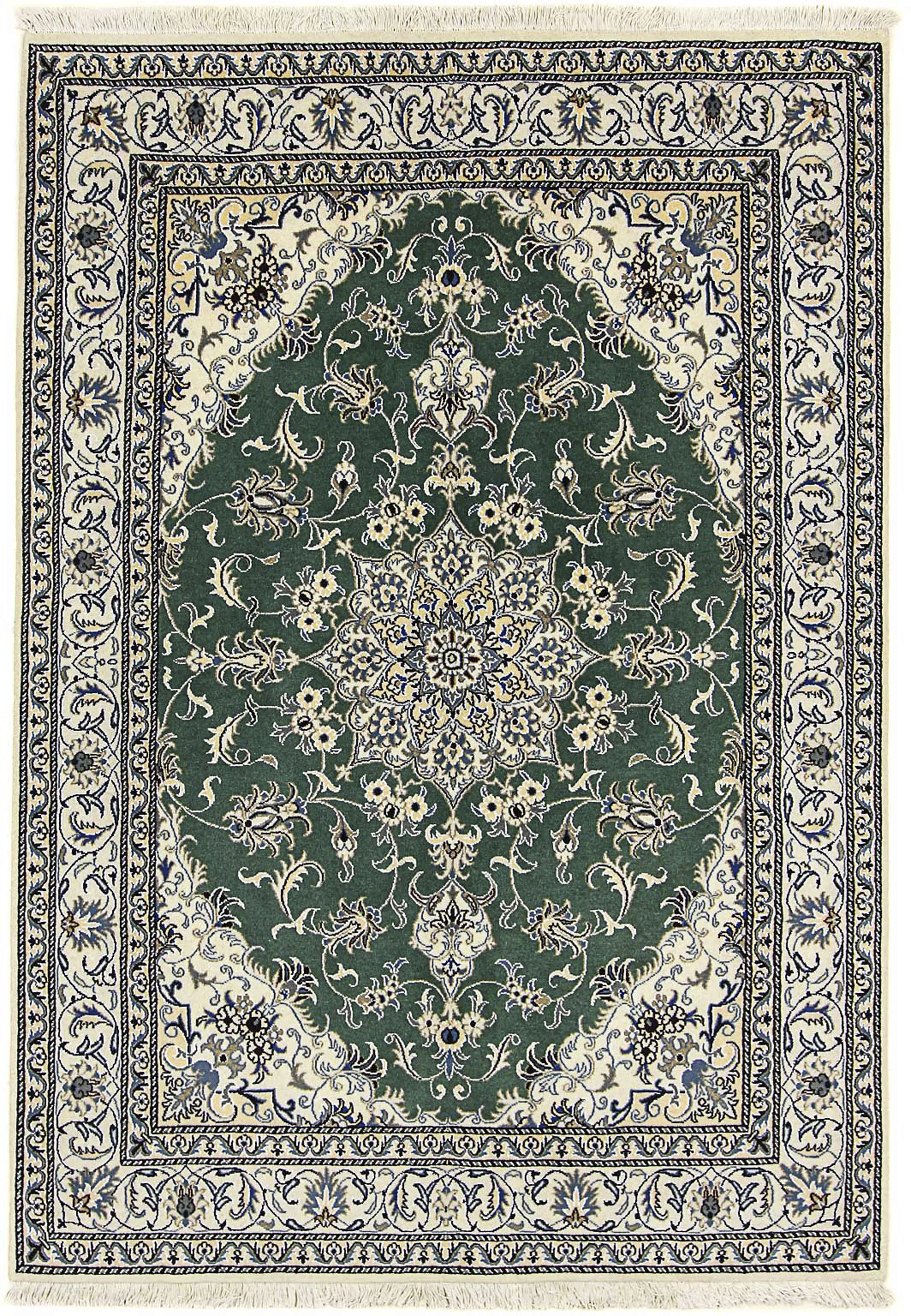 morgenland Orientteppich »Perser - Nain - 237 x 168 cm - dunkelgrün«, recht günstig online kaufen