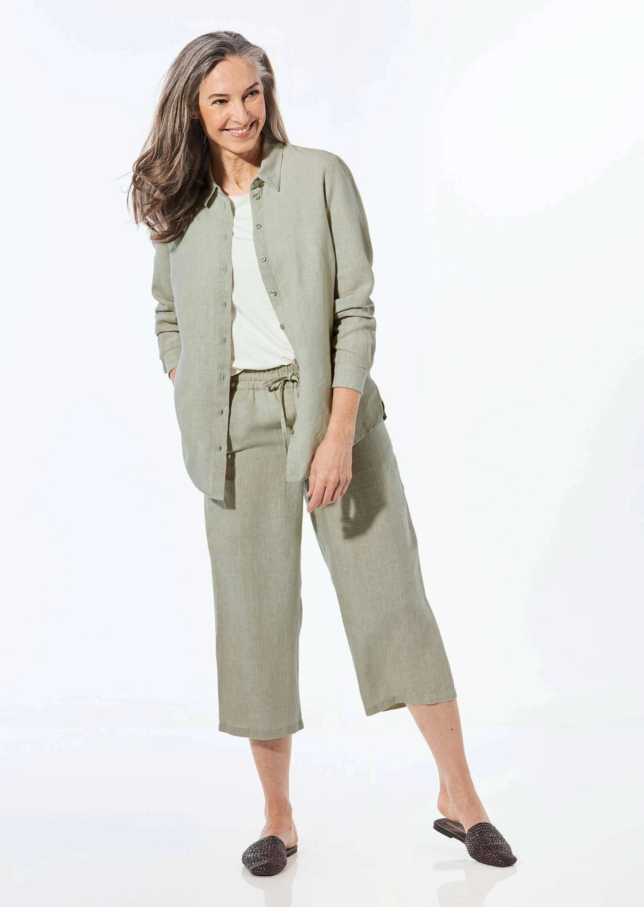 GOLDNER Langarmbluse Bequeme Damen Businessbluse günstig online kaufen