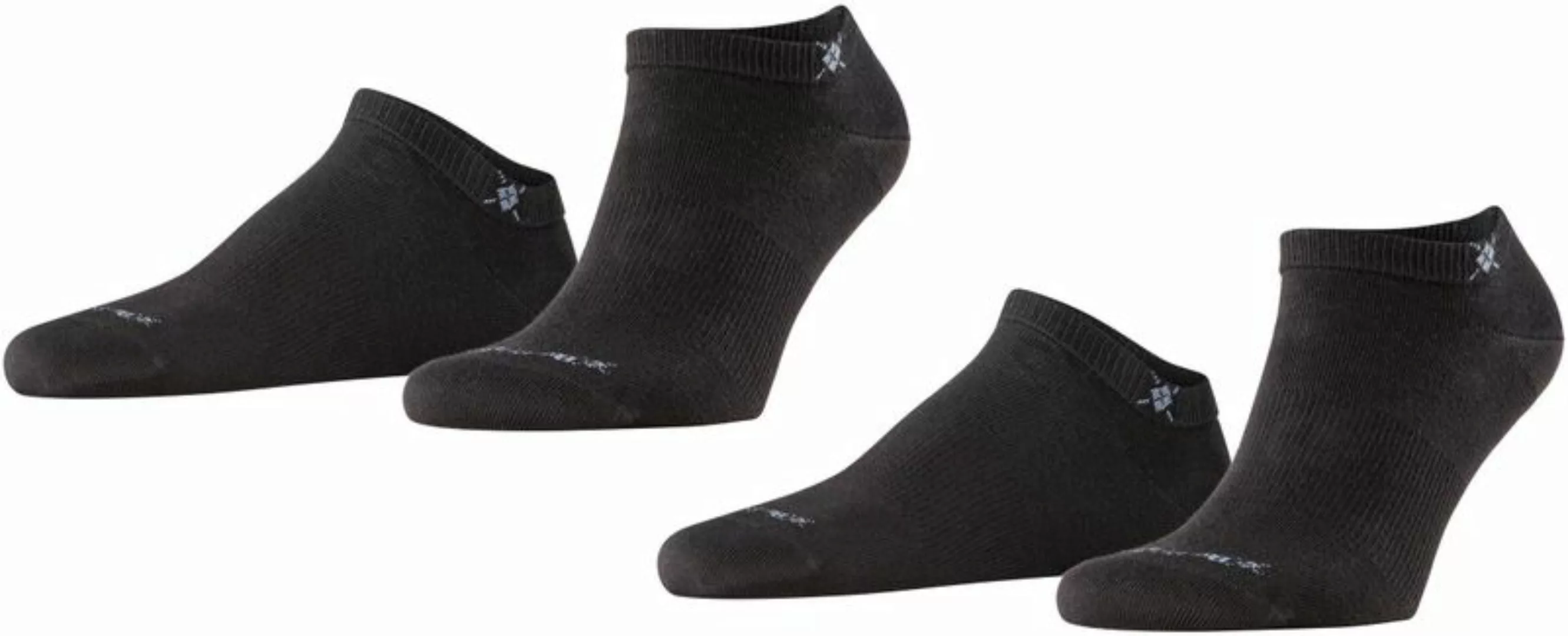 Burlington Everyday Socke Schwarz 2-Pack - Größe 40-46 günstig online kaufen