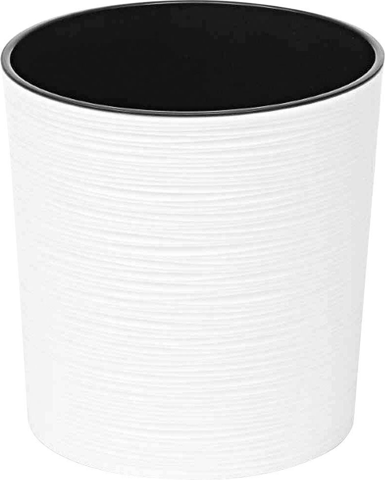 Siena Garden Pflanzgefäß Modern Lens Weiß Ø 25x25,5 cm günstig online kaufen
