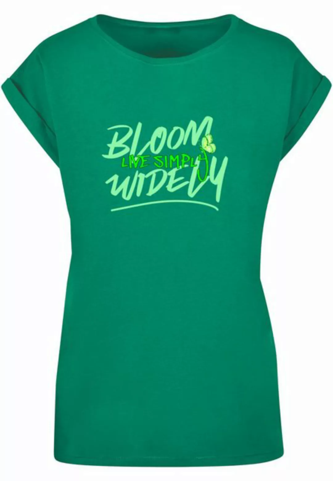 Merchcode T-Shirt Merchcode Damen Ladies Bloom Widely Extended Shoulder Tee günstig online kaufen