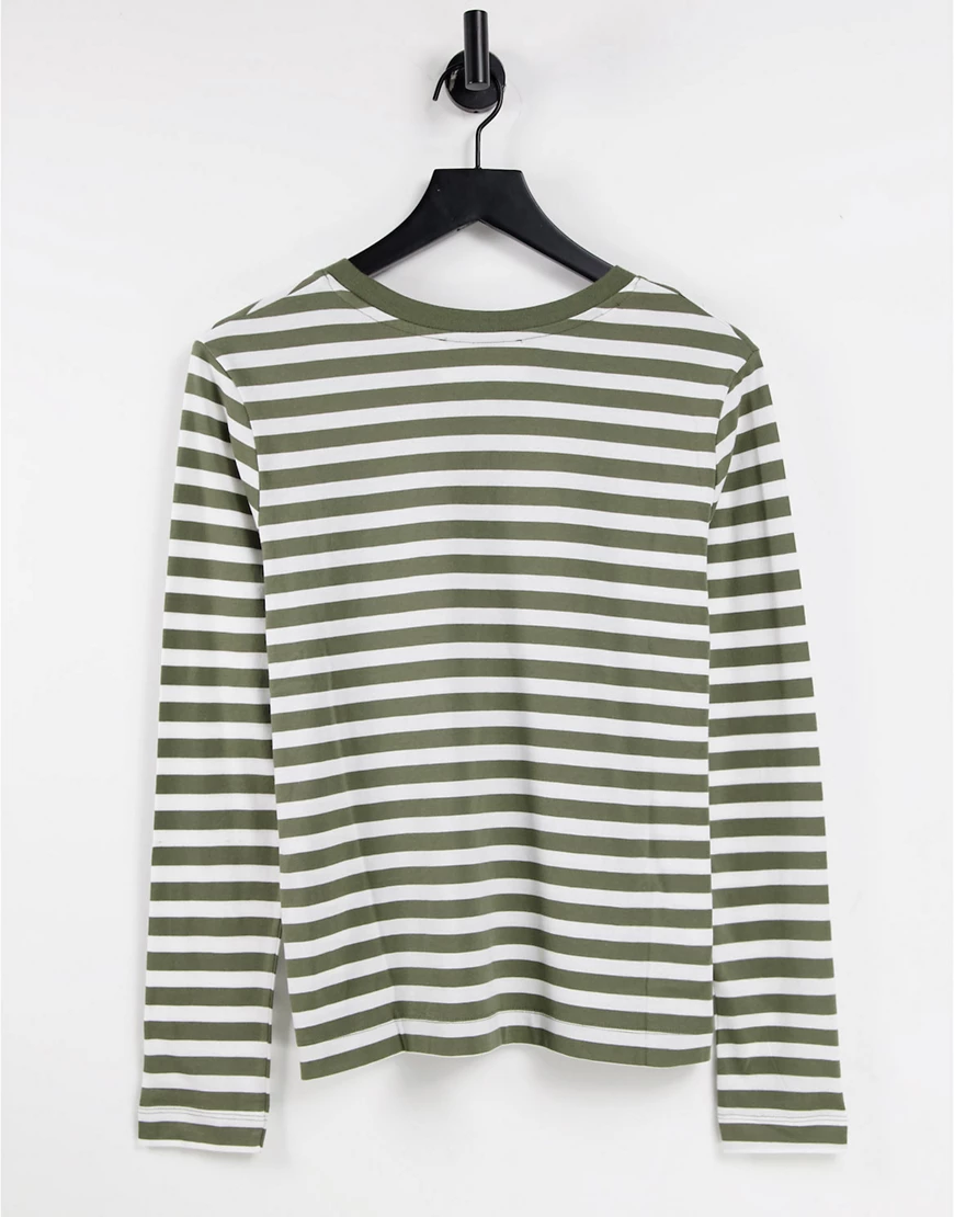 Selected Standard Stripe Langarm-t-shirt XL Kalamata / Stripes Snow White günstig online kaufen