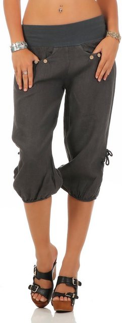 malito more than fashion Caprihose 6302 3/4 Leinenhose günstig online kaufen