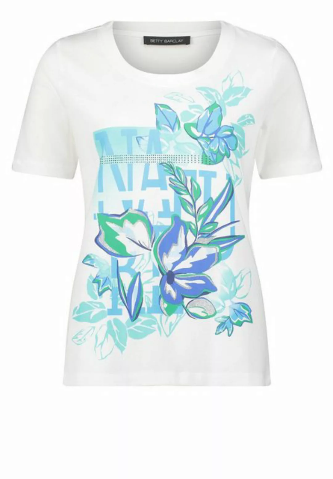 Betty Barclay T-Shirt Shirt Kurz 1/2 Arm, Patch Cream/Blue günstig online kaufen