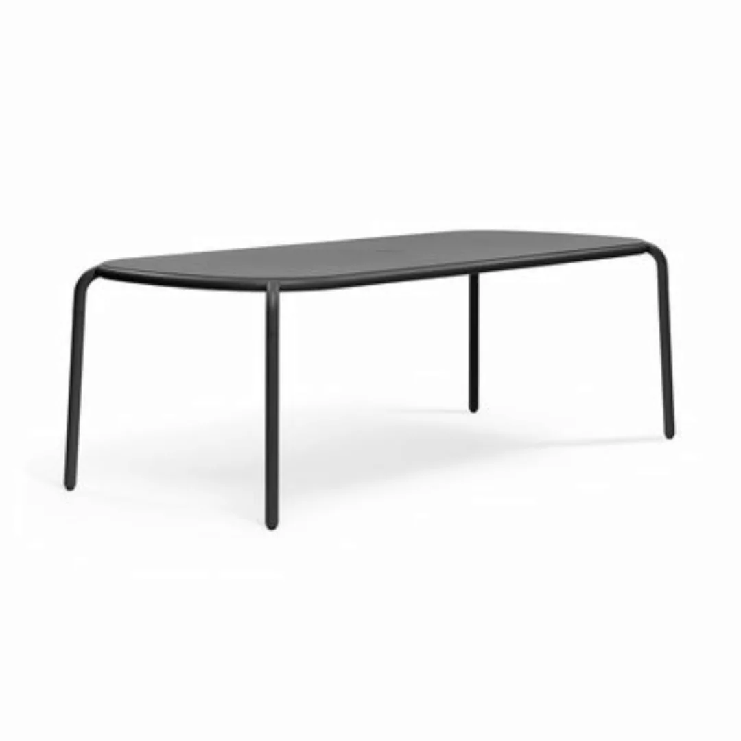 rechteckiger Tisch Toní Tablo metall schwarz / 220 x 99 cm - Loch für den S günstig online kaufen