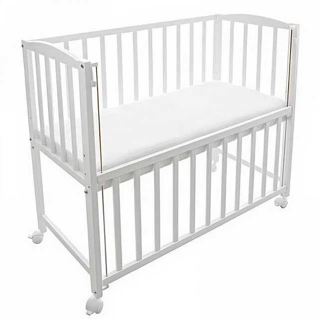 Babyhafen Beistellbett Stubenbett 3in1 Babybett mit Matratze (inkl. Rollen) günstig online kaufen