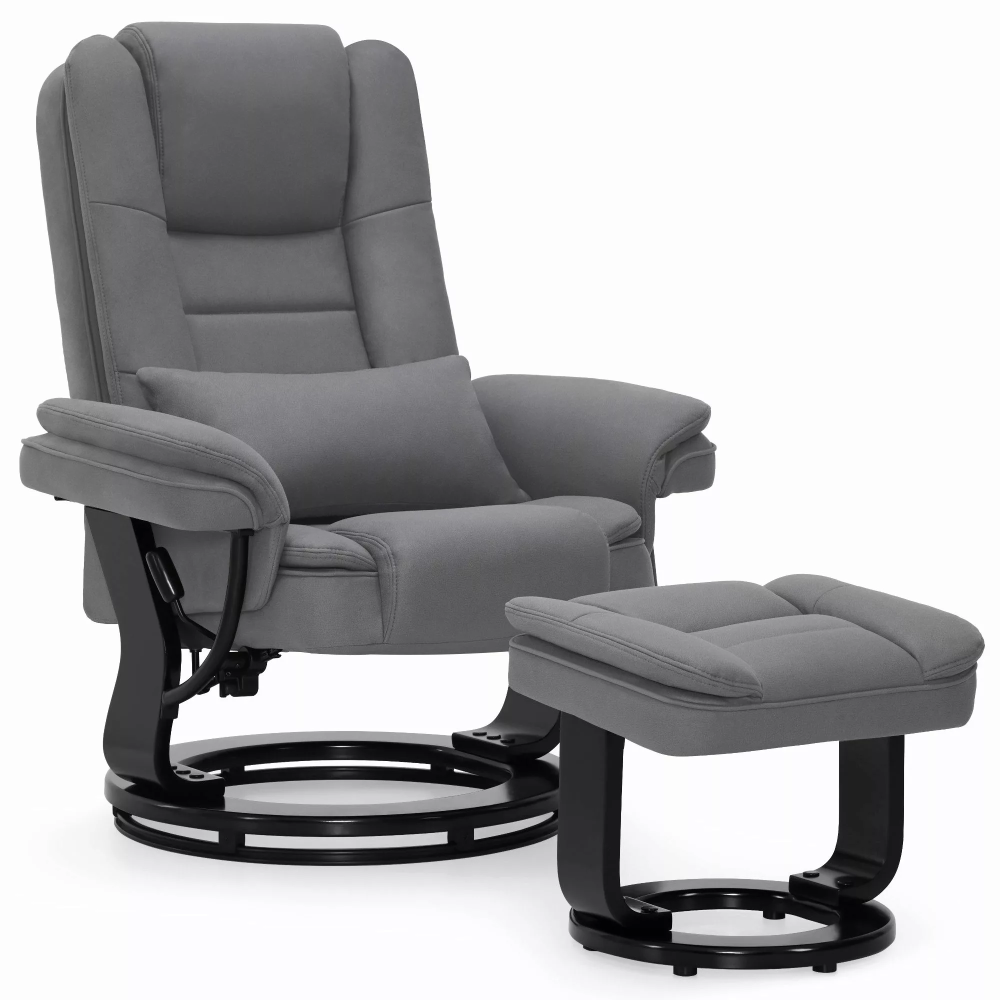 MCombo Relaxsessel 360°Drehbarer Fernsehsessel mit Hocker günstig online kaufen