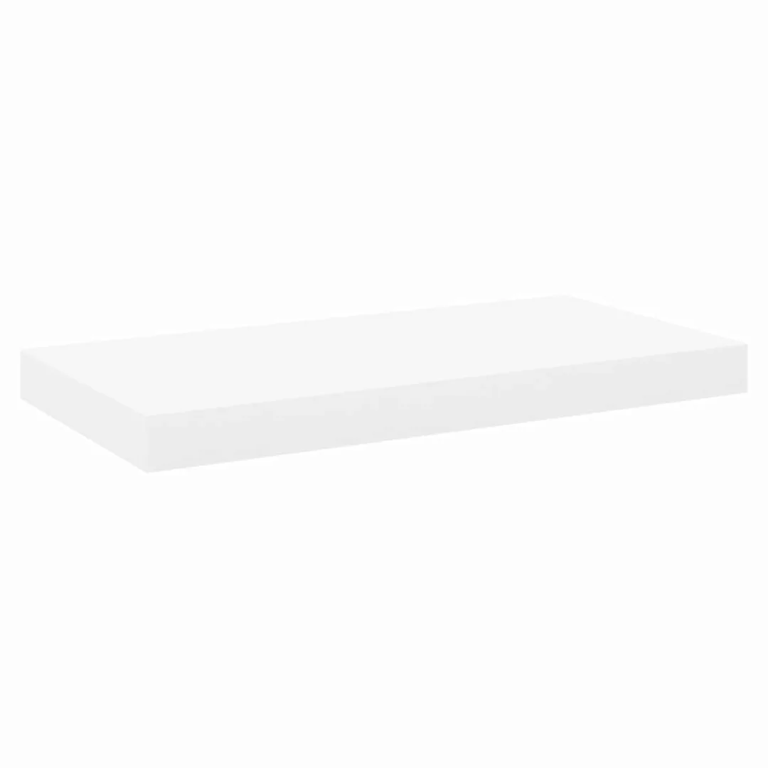 Schweberegal Eiche Und Weiß 50x23x3,8 Cm Mdf günstig online kaufen