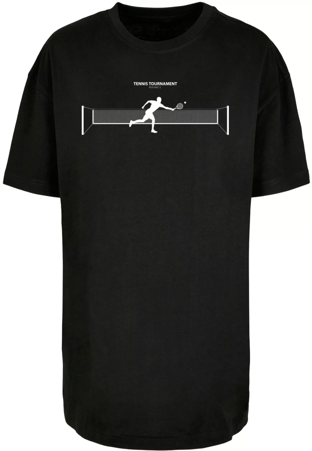 Merchcode T-Shirt "Merchcode Damen Ladies Tennis Round 1 Boyfriend Tee" günstig online kaufen