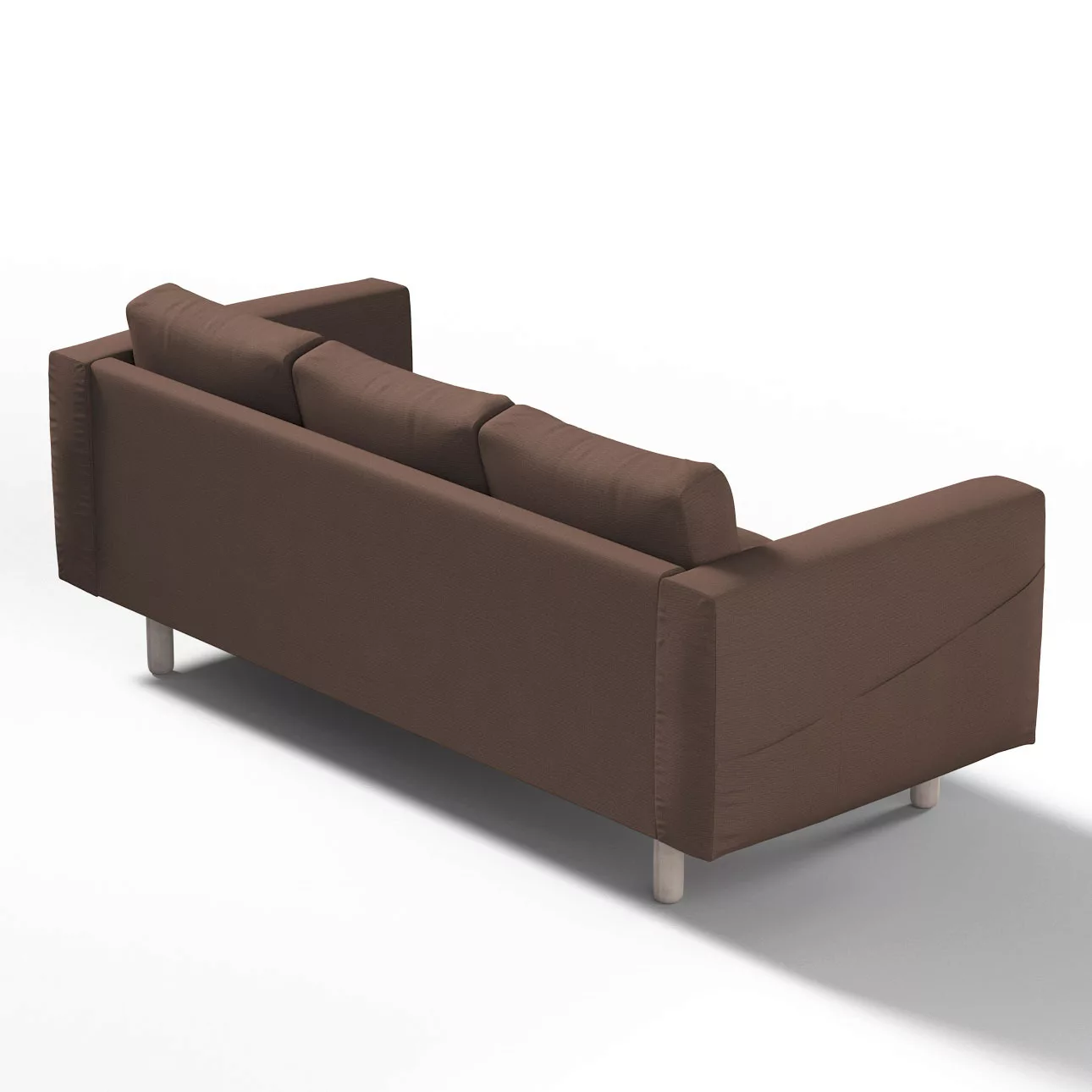 Bezug für Norsborg 3-Sitzer Sofa, braun, Norsborg 3-Sitzer Sofabezug, Etna günstig online kaufen