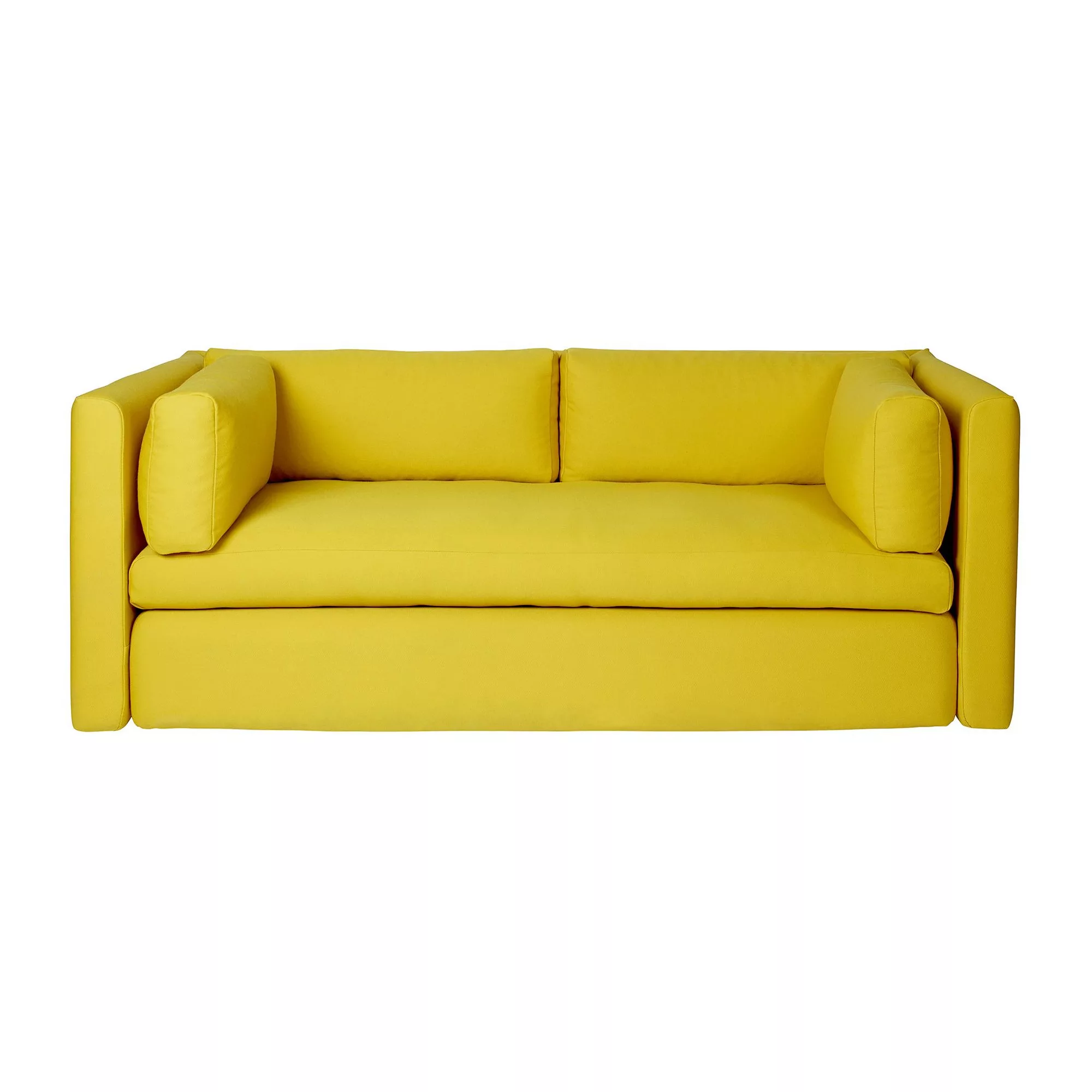 HAY - Hackney 2-Sitzer Sofa - gelb/Stoff Steelcut 445/BxHxT 200x75x96cm günstig online kaufen