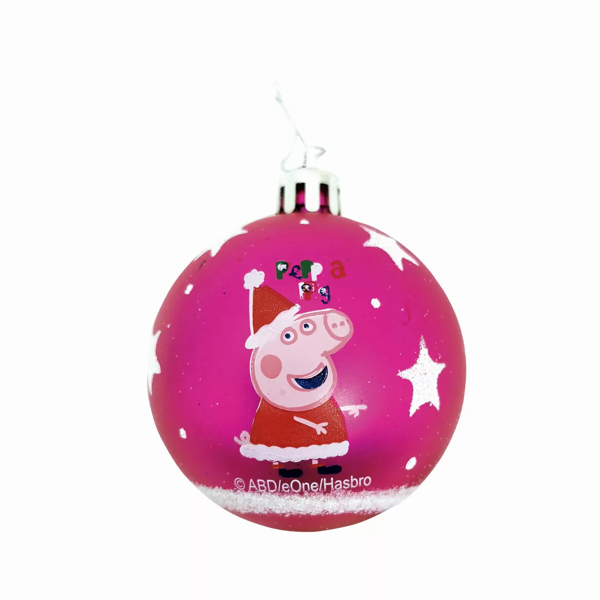 Weihnachtsbaumkugel Peppa Pig Cosy Corner Pink 6 Stück Kunststoff (ø 8 Cm) günstig online kaufen
