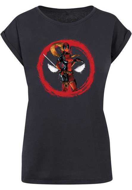 ABSOLUTE CULT T-Shirt ABSOLUTE CULT Damen Ladies Deadpool - Lady Distressed günstig online kaufen