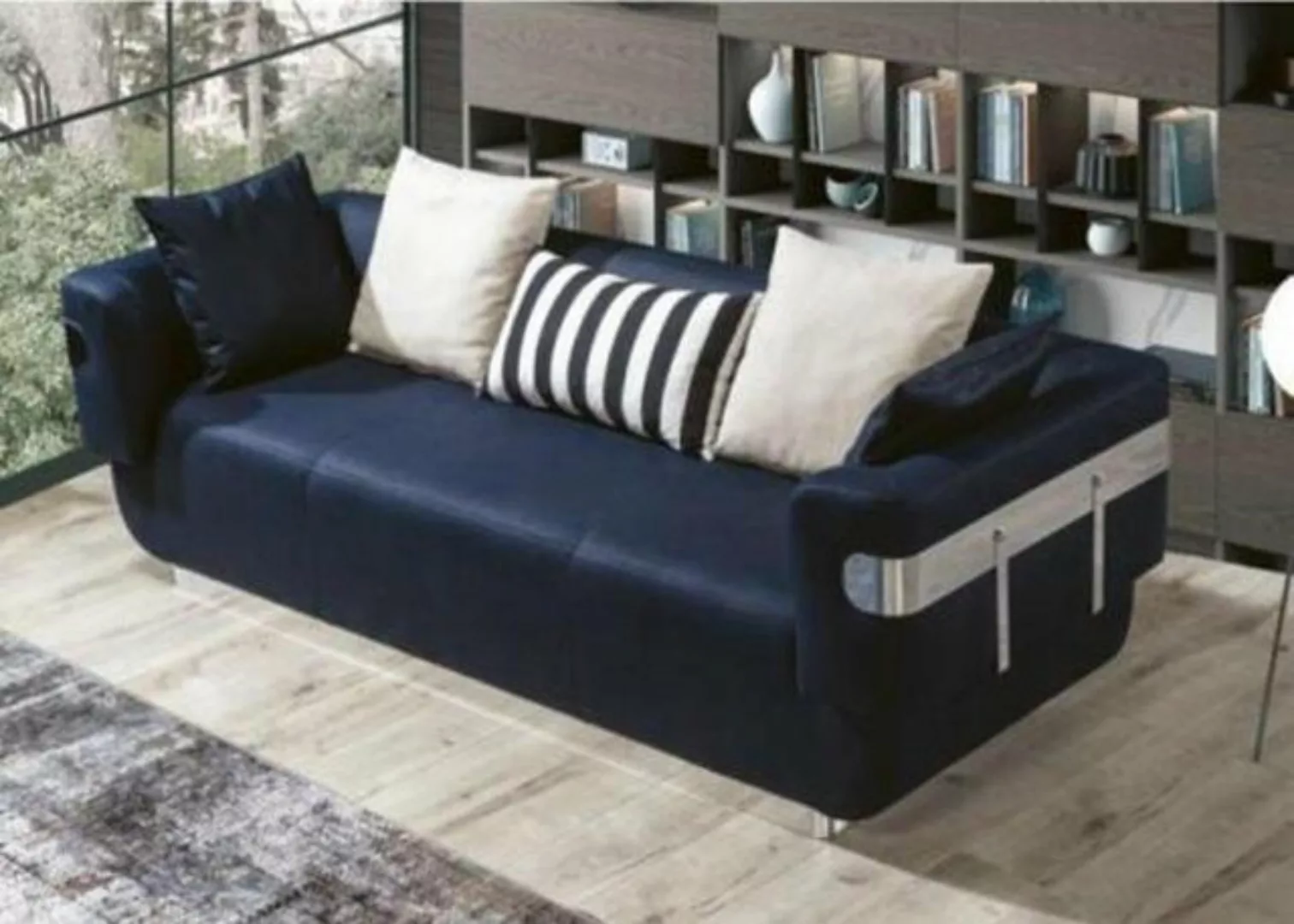 JVmoebel Sofa, Design Sofa 3 Sitzer Lila Chesterfield Stoff Couch Sofa Pols günstig online kaufen