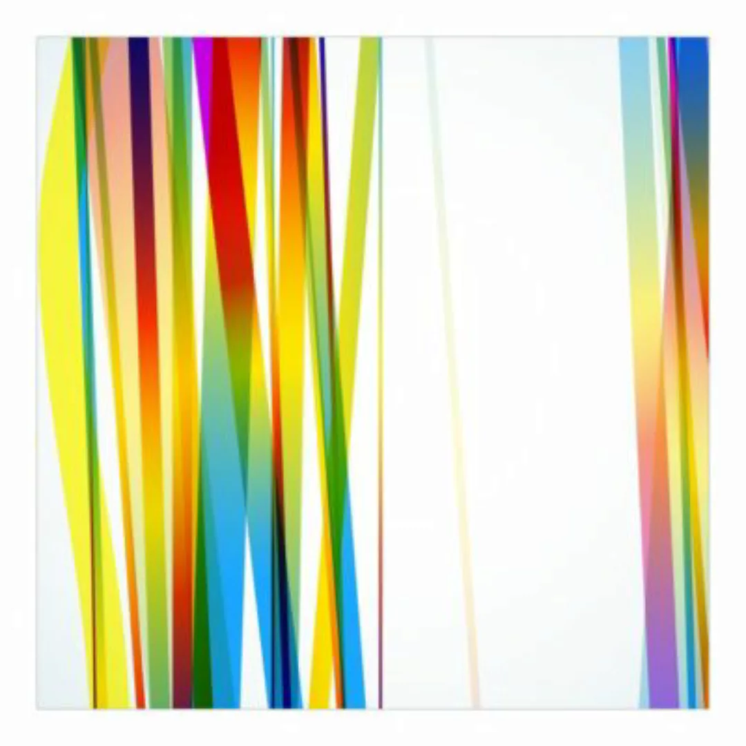 Bilderwelten Mustertapete Rainbow Stripes bunt Gr. 336 x 336 günstig online kaufen