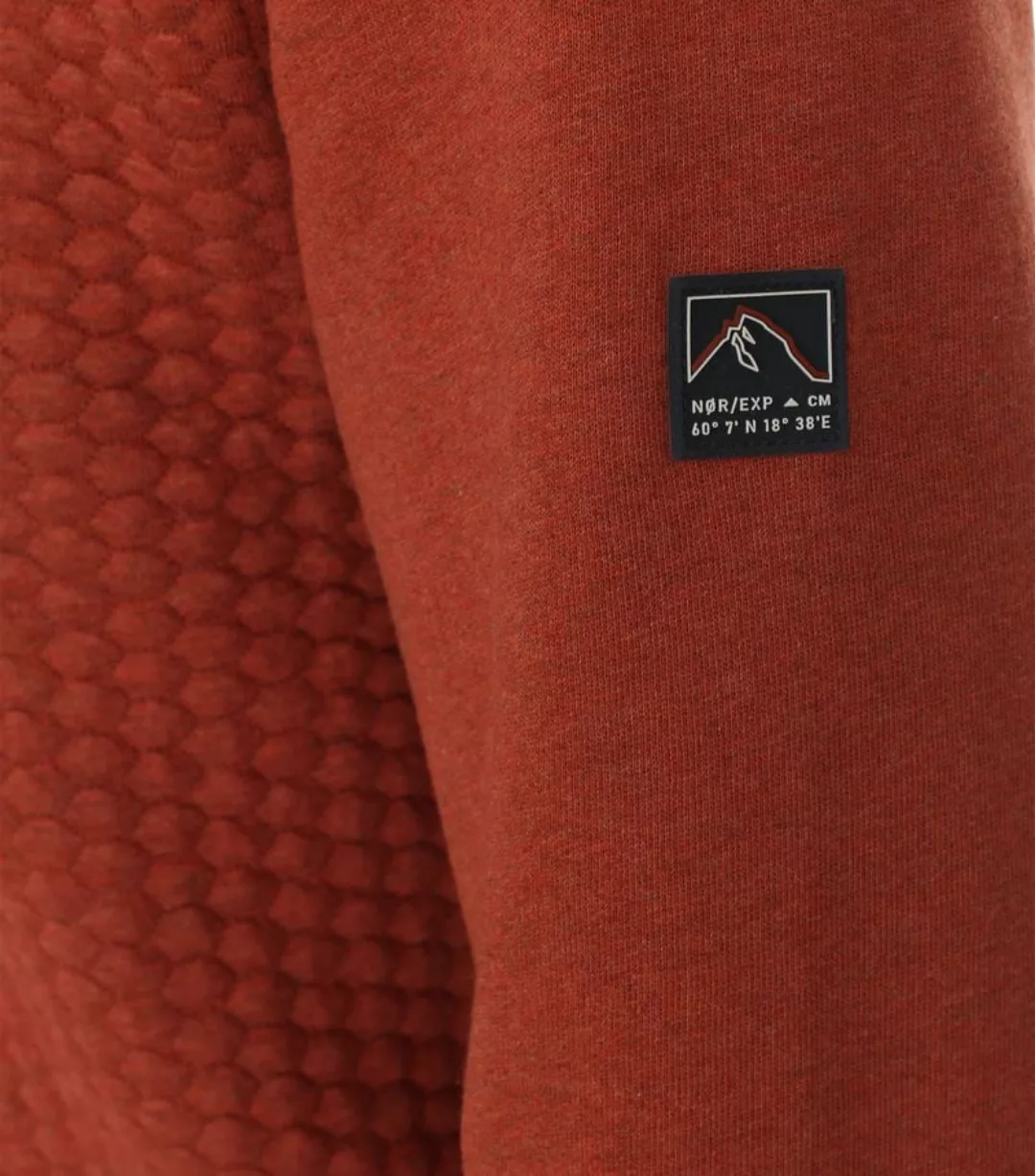 Casa Moda Halfzip Pullover Struktur Rot - Größe XL günstig online kaufen