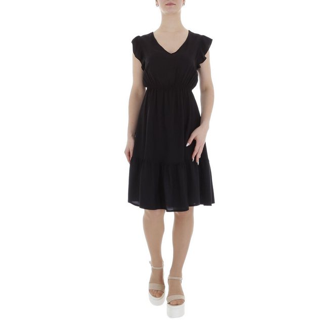 Ital-Design Sommerkleid Damen Freizeit (85941304) Rüschen Sommerkleid in Sc günstig online kaufen