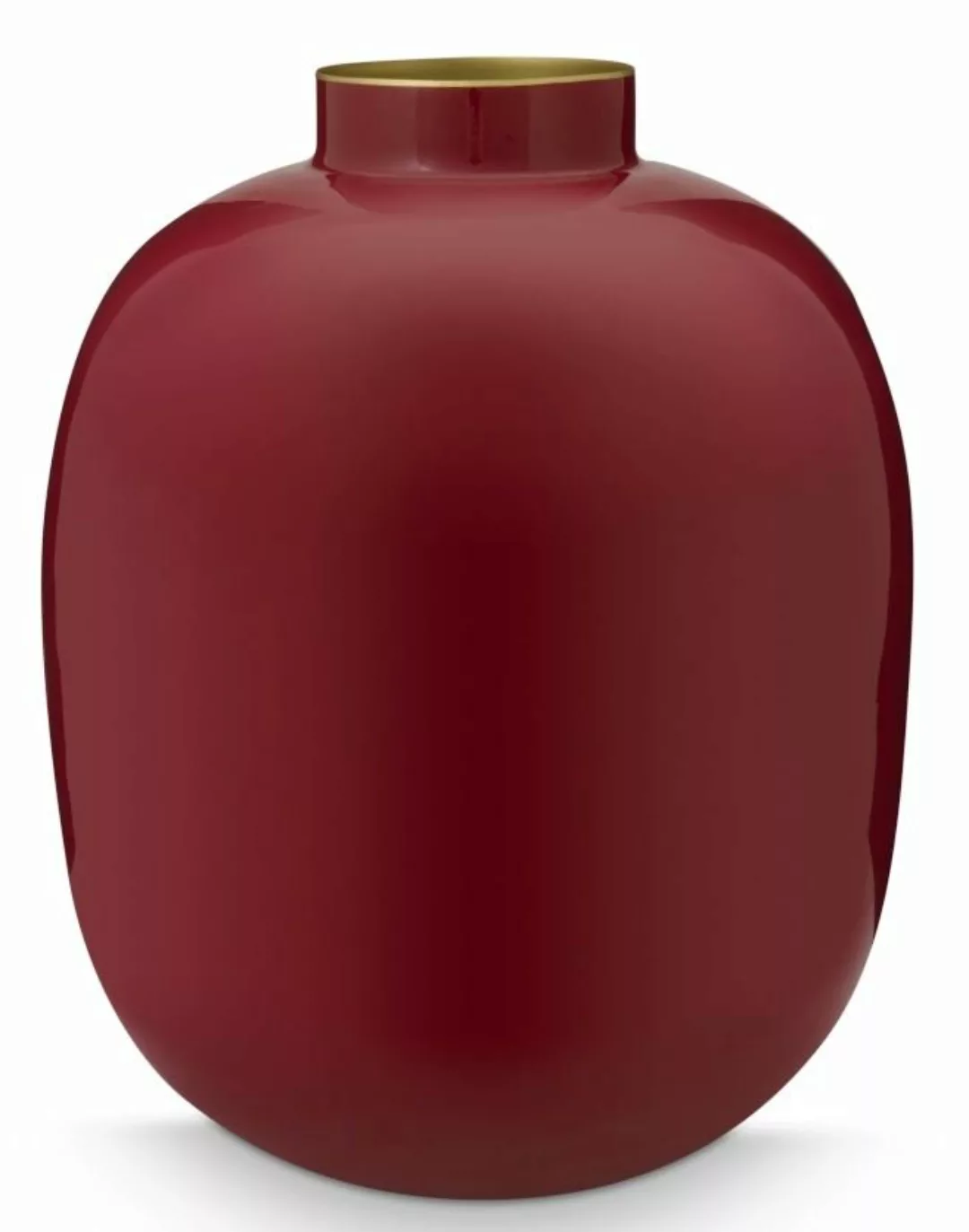 PIP STUDIO Vasen Vase Metal rot 32 cm (rot) günstig online kaufen