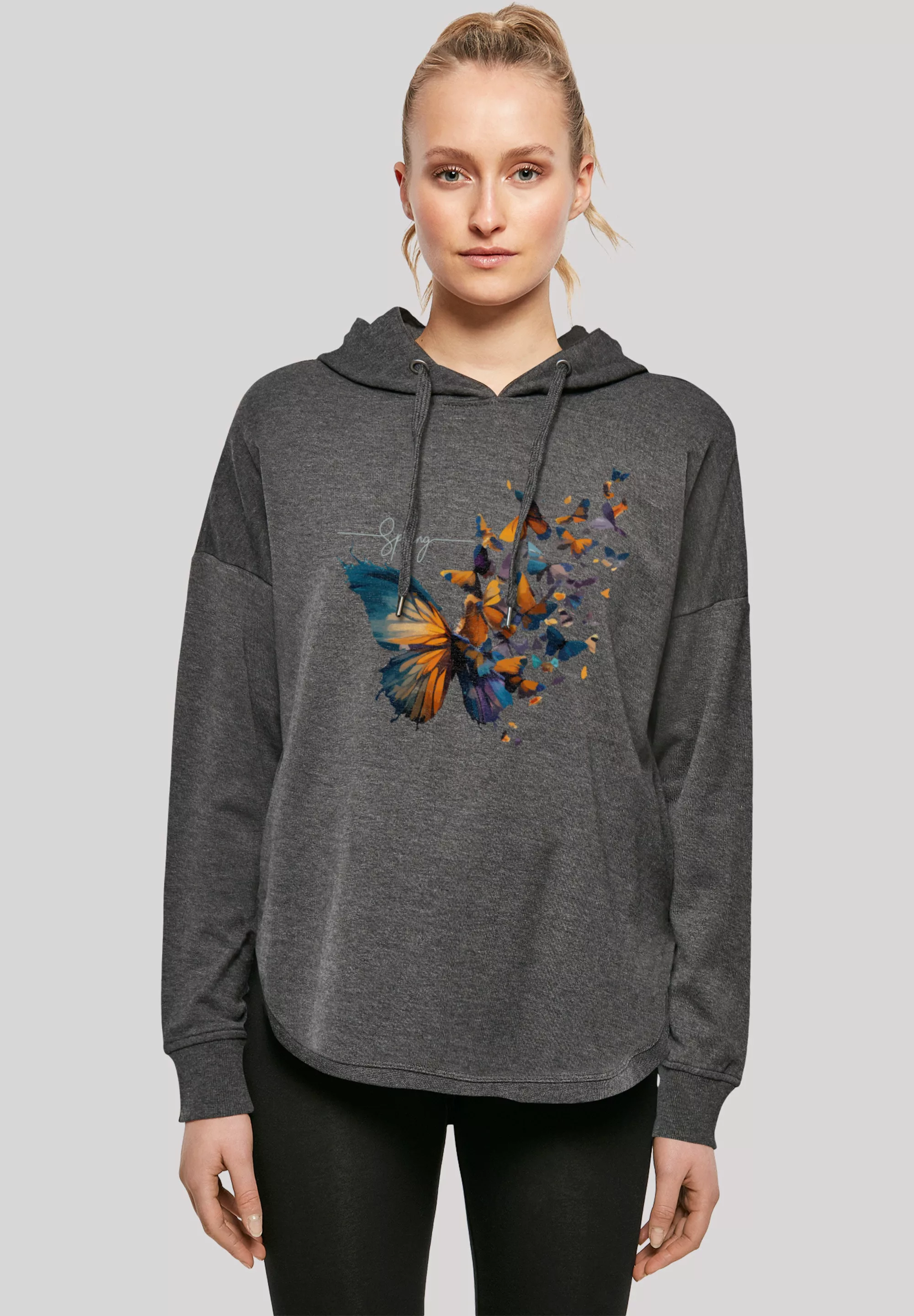 F4NT4STIC Kapuzenpullover "Schmetterling Frühling Oversize Hoodie", Print günstig online kaufen