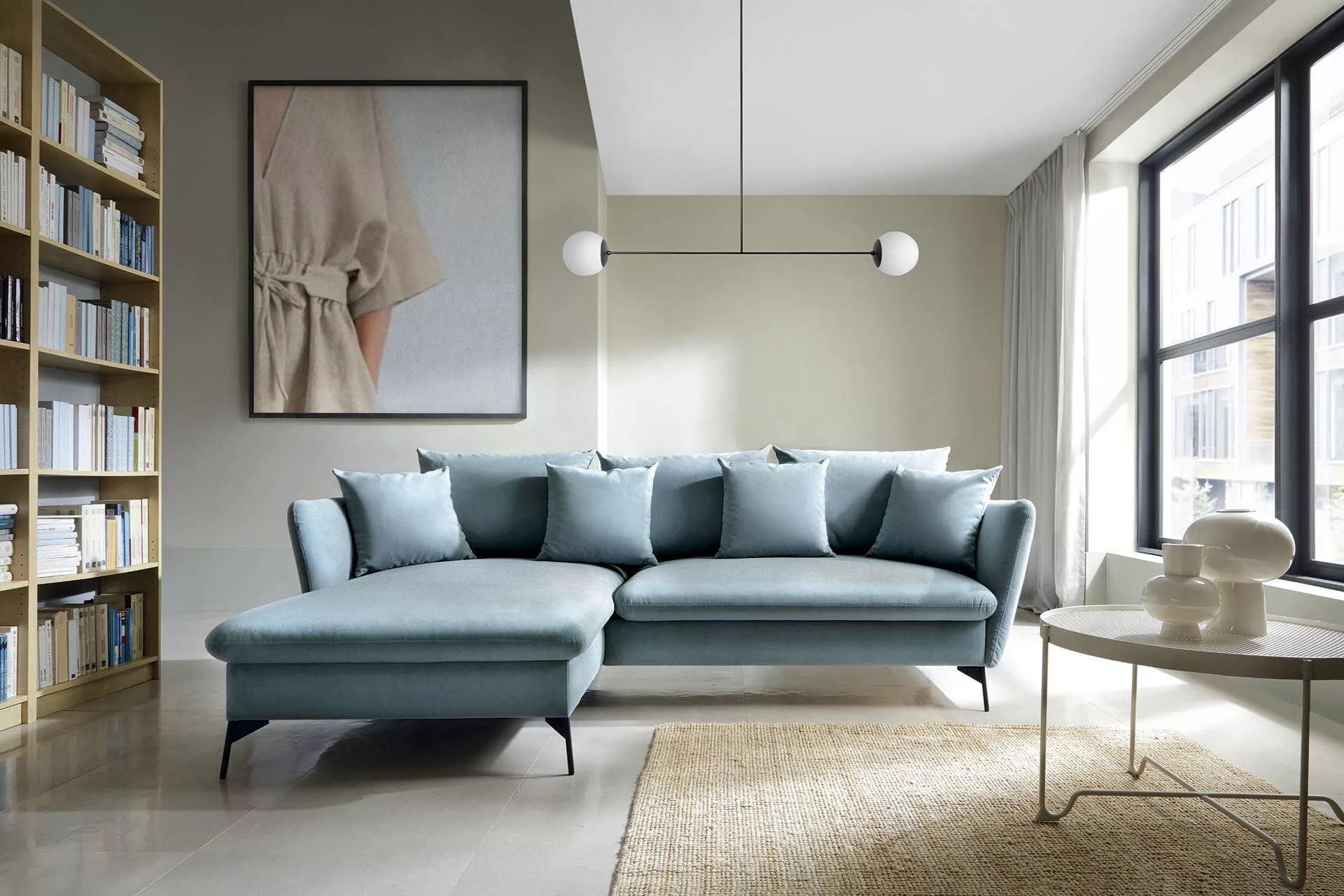 andas Ecksofa "LIVORNO,258 cm, L-Form,", Schlaffunktion u. Bettkasten (139/ günstig online kaufen