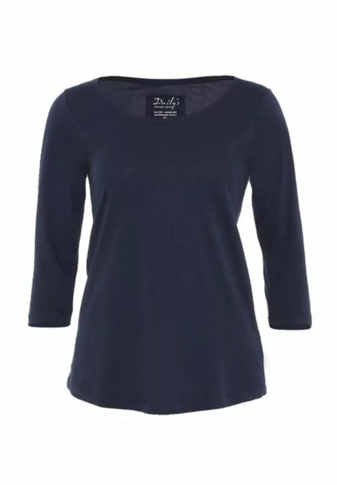 DAILY´S Langarmshirt ADANA: Damen ¾ - Arm Shirt Biobaumwolle günstig online kaufen