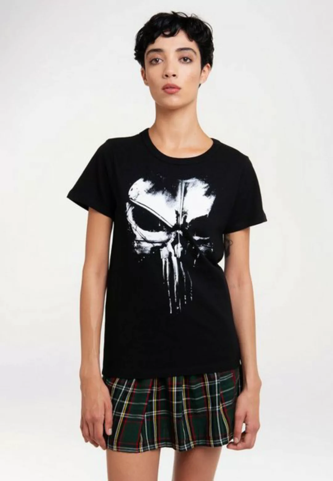 LOGOSHIRT T-Shirt "Marvel - Punisher Techno Skull", mit lizenziertem Print günstig online kaufen