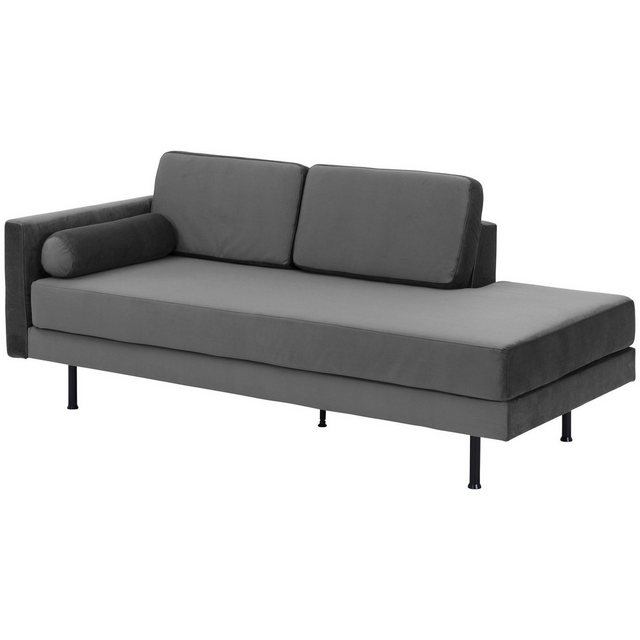 58 aufm Kessel Sofa Armlehne links Kaija Bezug Samtvelours Metall schwarz / günstig online kaufen