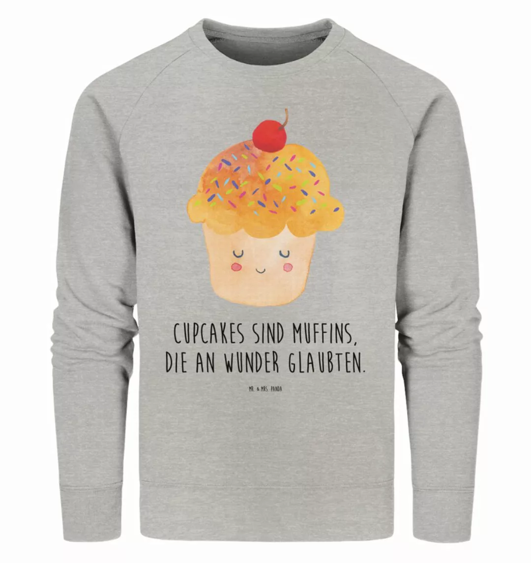 Mr. & Mrs. Panda Longpullover Cupcake Größe XXL - Heather Grey - Geschenk, günstig online kaufen