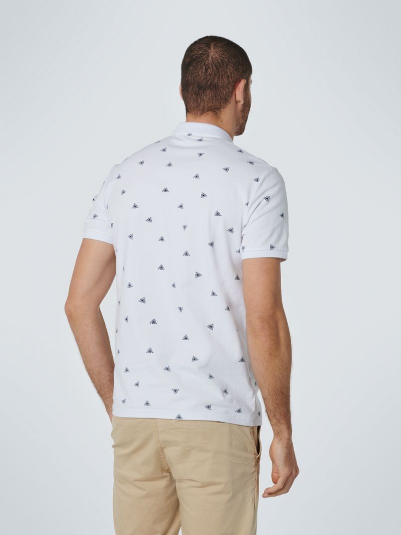 No Excess Polo Shirt Druck Weiß - Größe XL günstig online kaufen