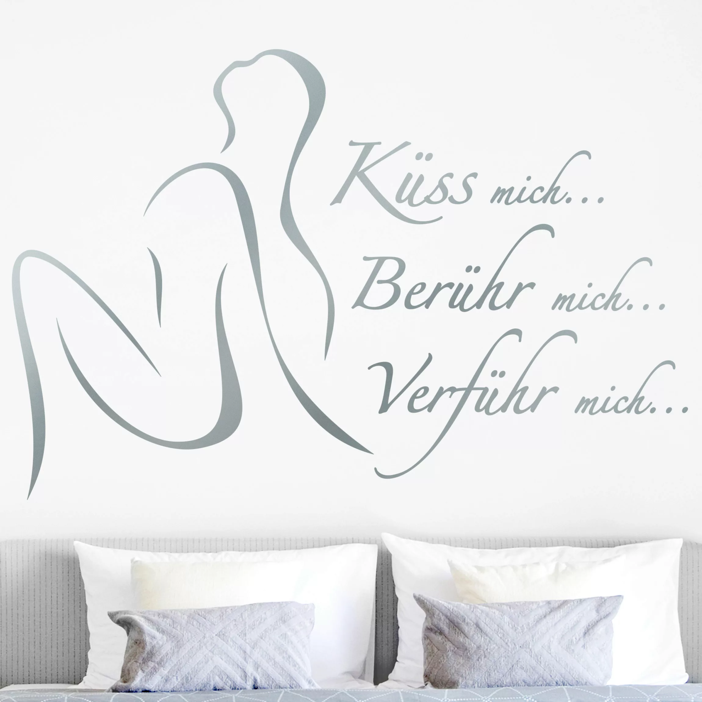 Wandtattoo Spruch Küss mich... günstig online kaufen