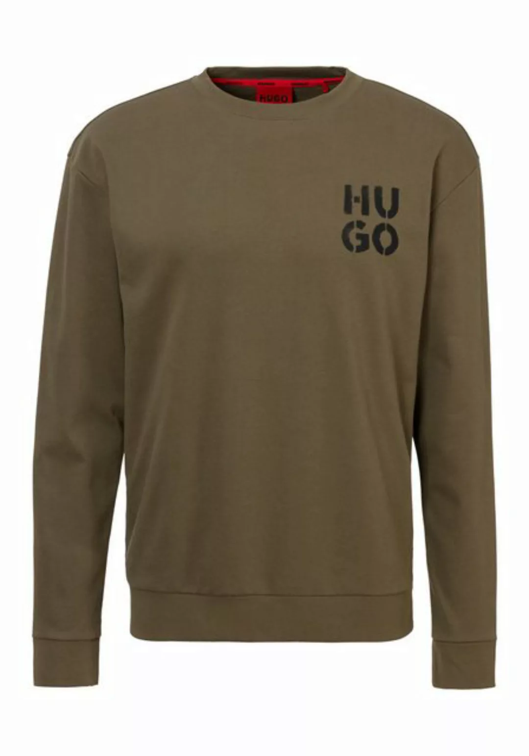 HUGO Sweatshirt SprayLogo Sweatshirt mit Rundhalsausschnitt günstig online kaufen