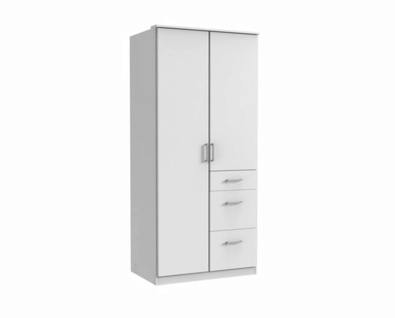 freiraum Kleiderschrank Click (B/H/T: 90x198x58 cm) in Weiß mit 3 Schublade günstig online kaufen