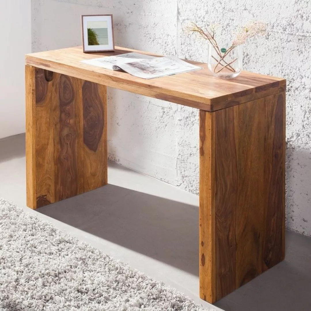 Schreibtisch SATNA Sheesham massiv Holz gewachst 100cm günstig online kaufen