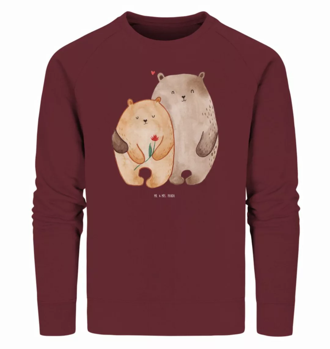 Mr. & Mrs. Panda Longpullover Größe L Bären Liebe - Burgundy - Geschenk, Li günstig online kaufen