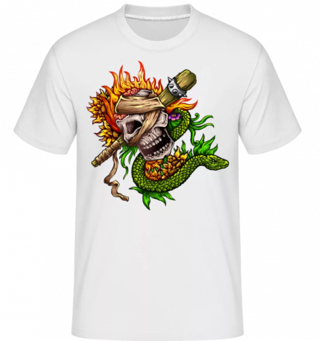 Fire Skull · Shirtinator Männer T-Shirt günstig online kaufen