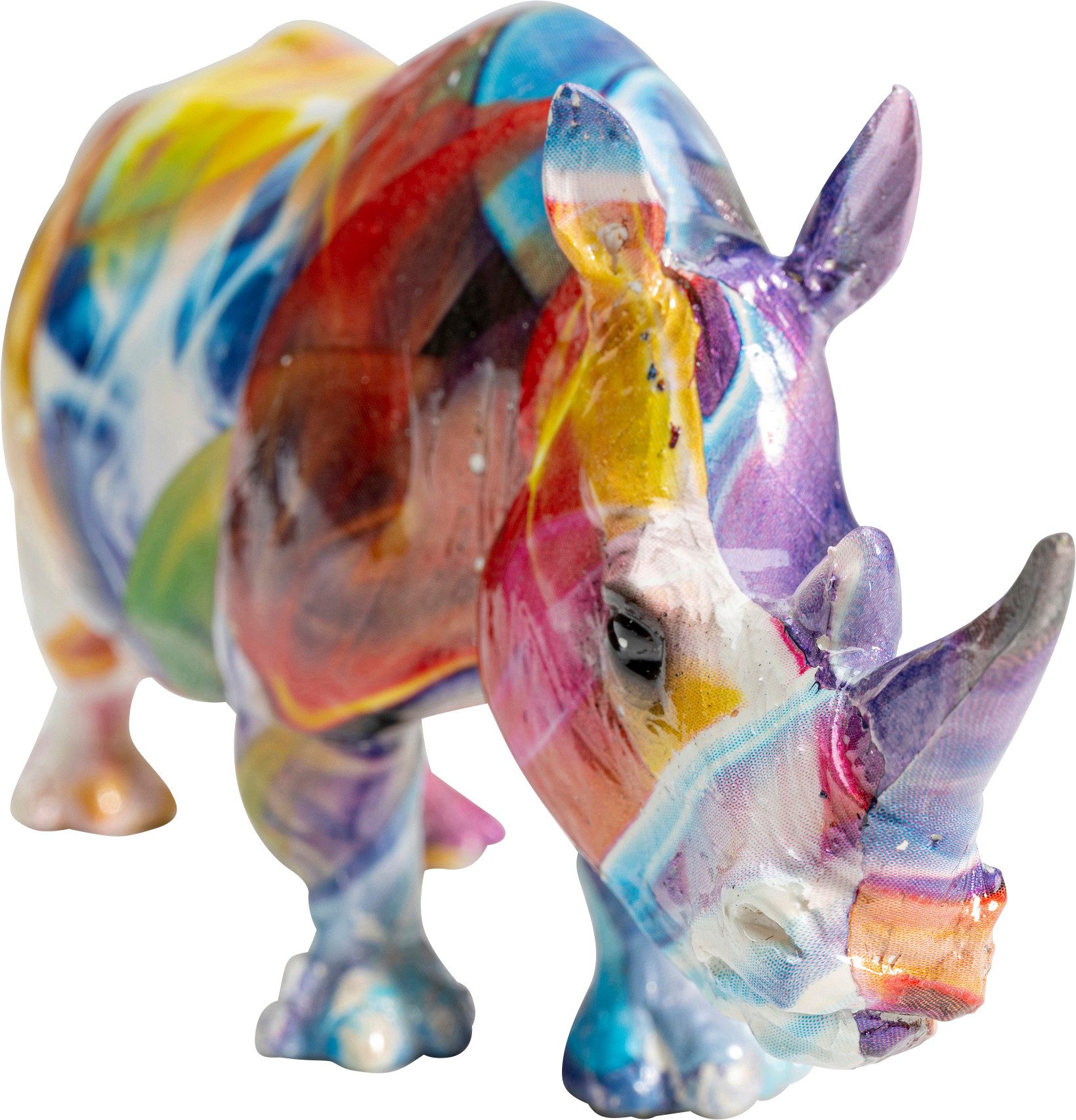 Kare Design Dekofigur "Deko Figur Colored Rhino 17cm" günstig online kaufen