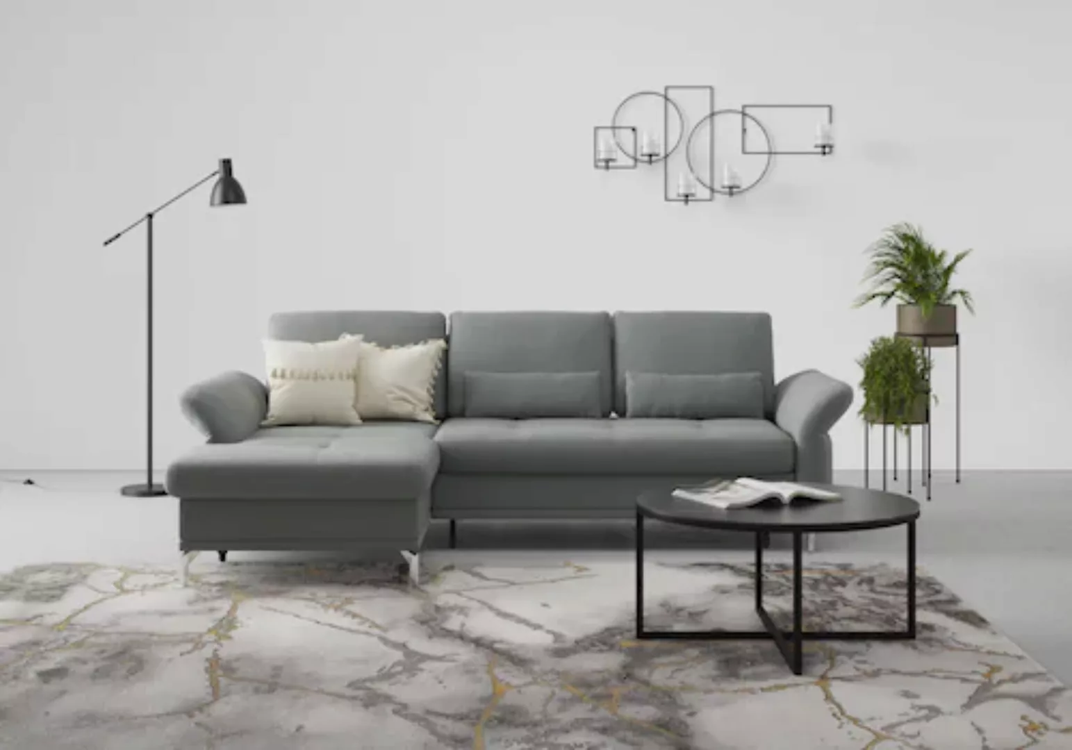 INOSIGN Ecksofa »Palm Beach L-Form«, Federkern, mit Sitztiefenverstellung, günstig online kaufen