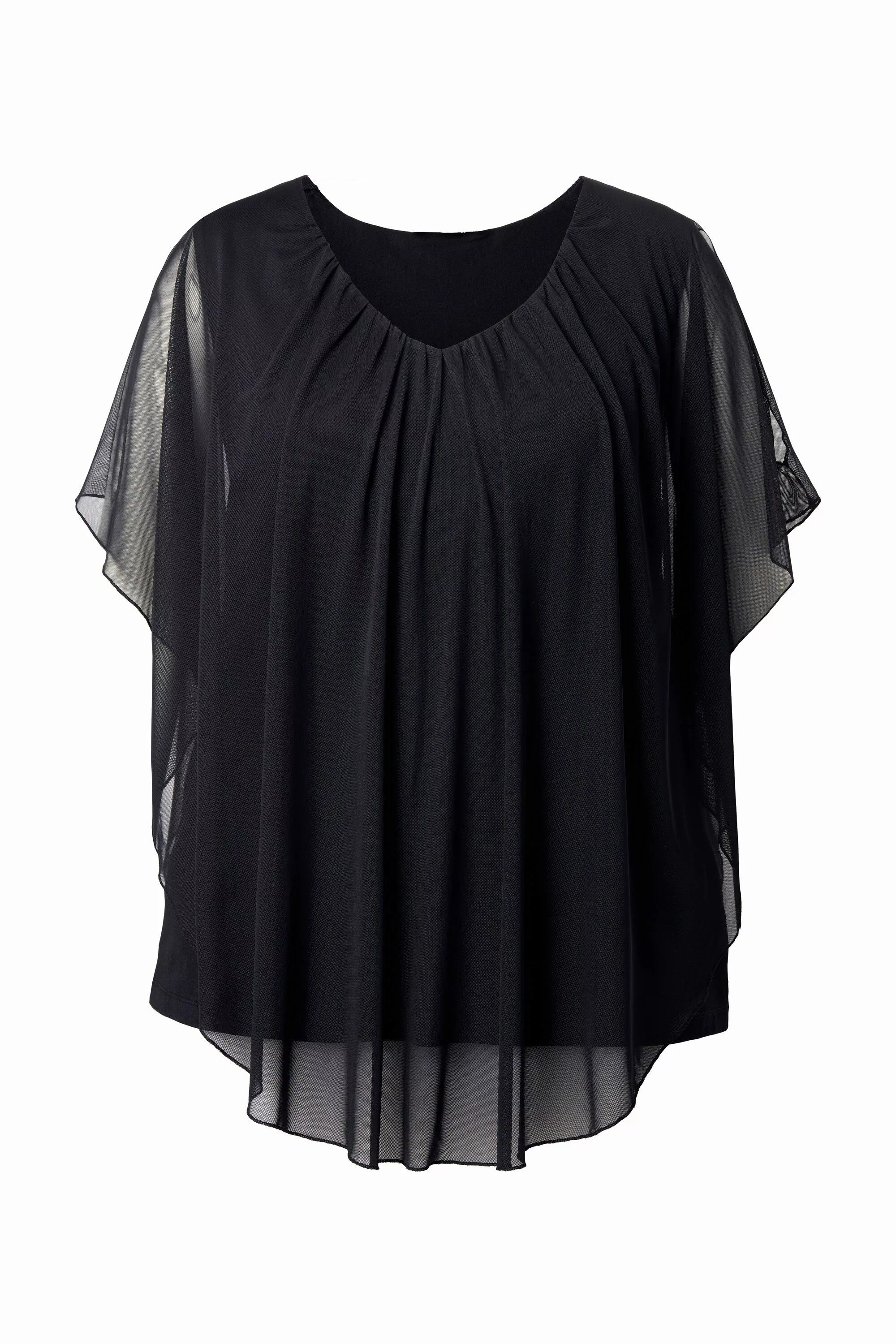 MIAMODA Druckbluse Mesh-Blusenshirt Schulter CutOut günstig online kaufen