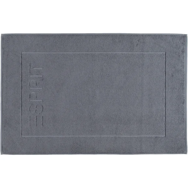 Esprit Badematte Solid - Größe: 60x90 cm - Farbe: grey steel - 740 günstig online kaufen