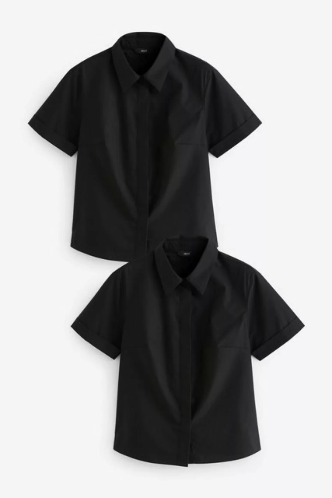 Next Kurzarmbluse Kurzärmelige Hemden, 2er-Pack (2-tlg) günstig online kaufen