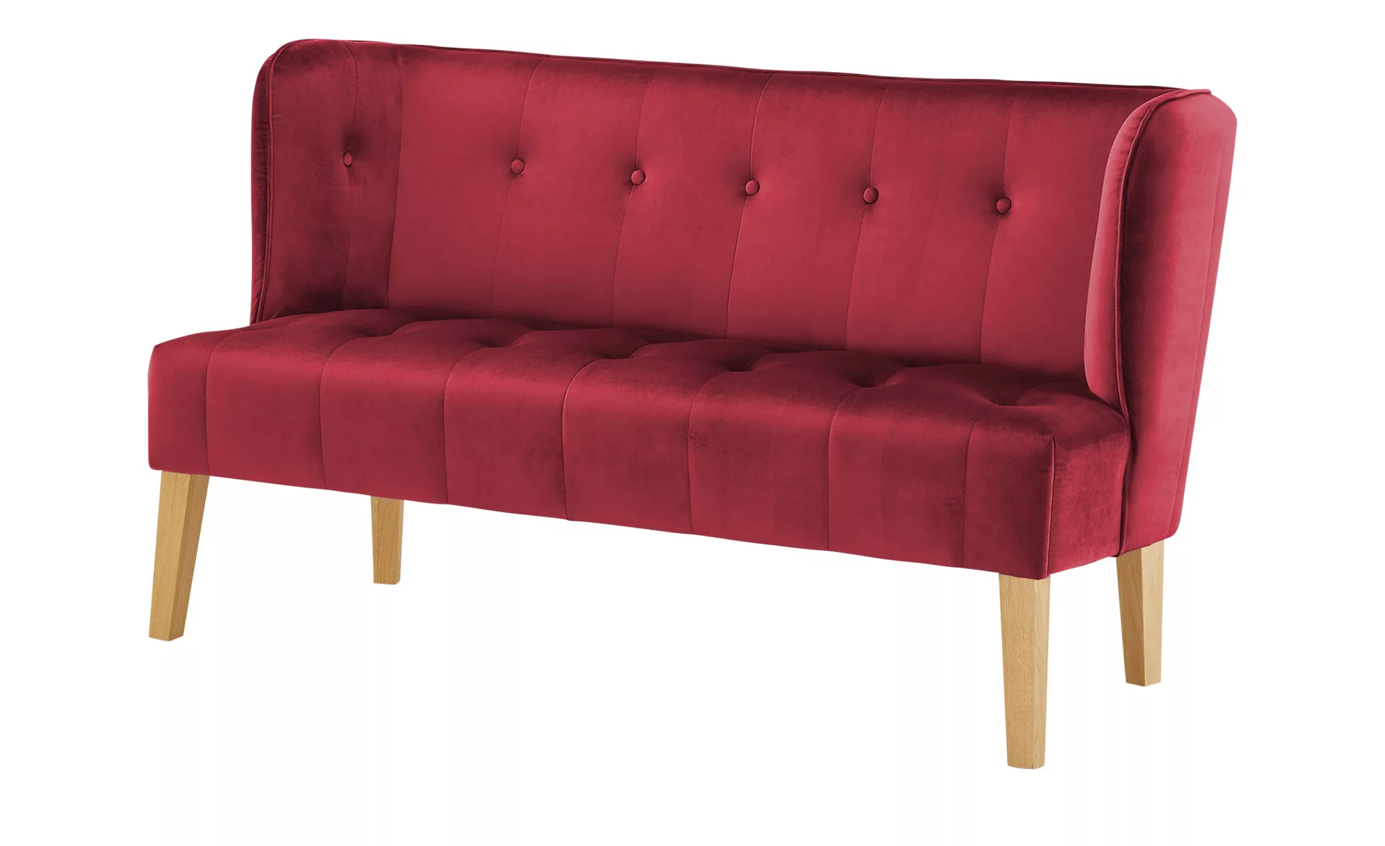 switch Küchensofa  Samt Bella ¦ rot ¦ Maße (cm): B: 158 H: 90 T: 69 Bänke > günstig online kaufen