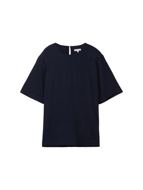 TOM TAILOR Hemdbluse solid crinkle blouse günstig online kaufen