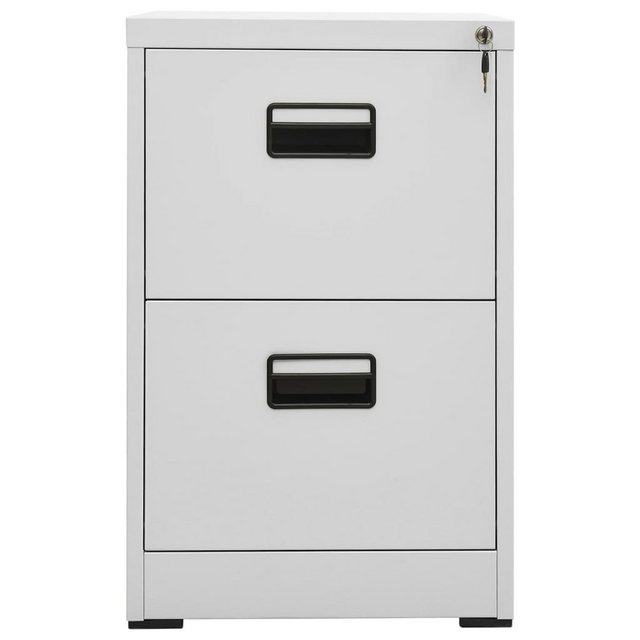 furnicato Aktenschrank Hellgrau 46x62x72,5 cm Stahl günstig online kaufen