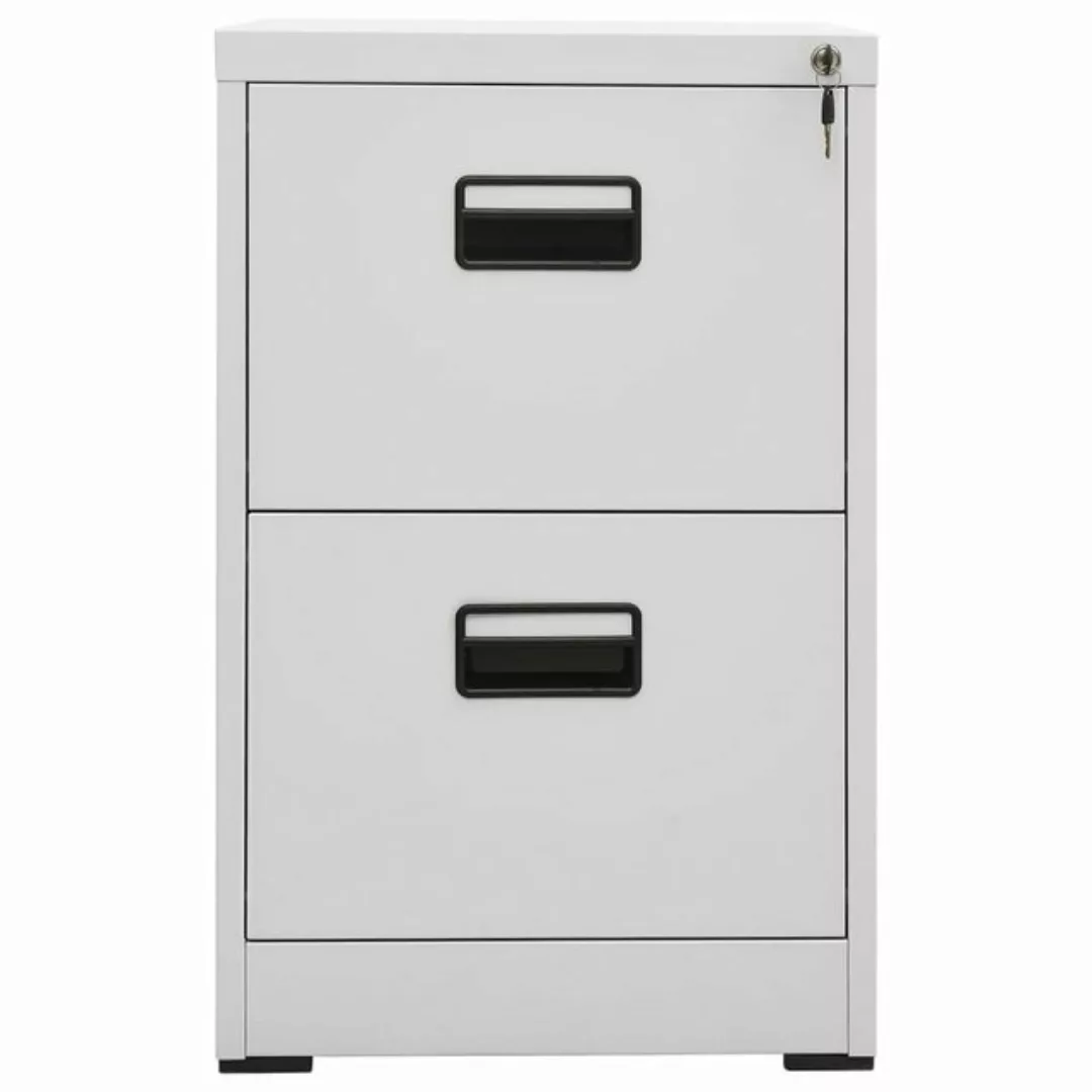 furnicato Aktenschrank Hellgrau 46x62x72,5 cm Stahl (1-St) günstig online kaufen